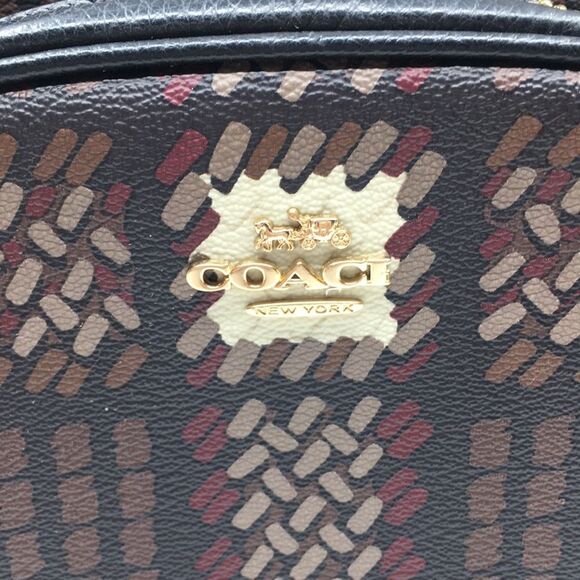 Coach Court Backpack With Brushed Plaid Print CN763 - Picture 3 of 17